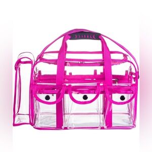 Clear Travel Bag (Pink)